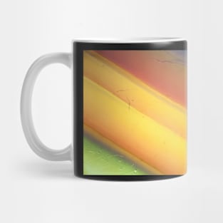 Abstract background - yellow orange green agate slice mineral Mug